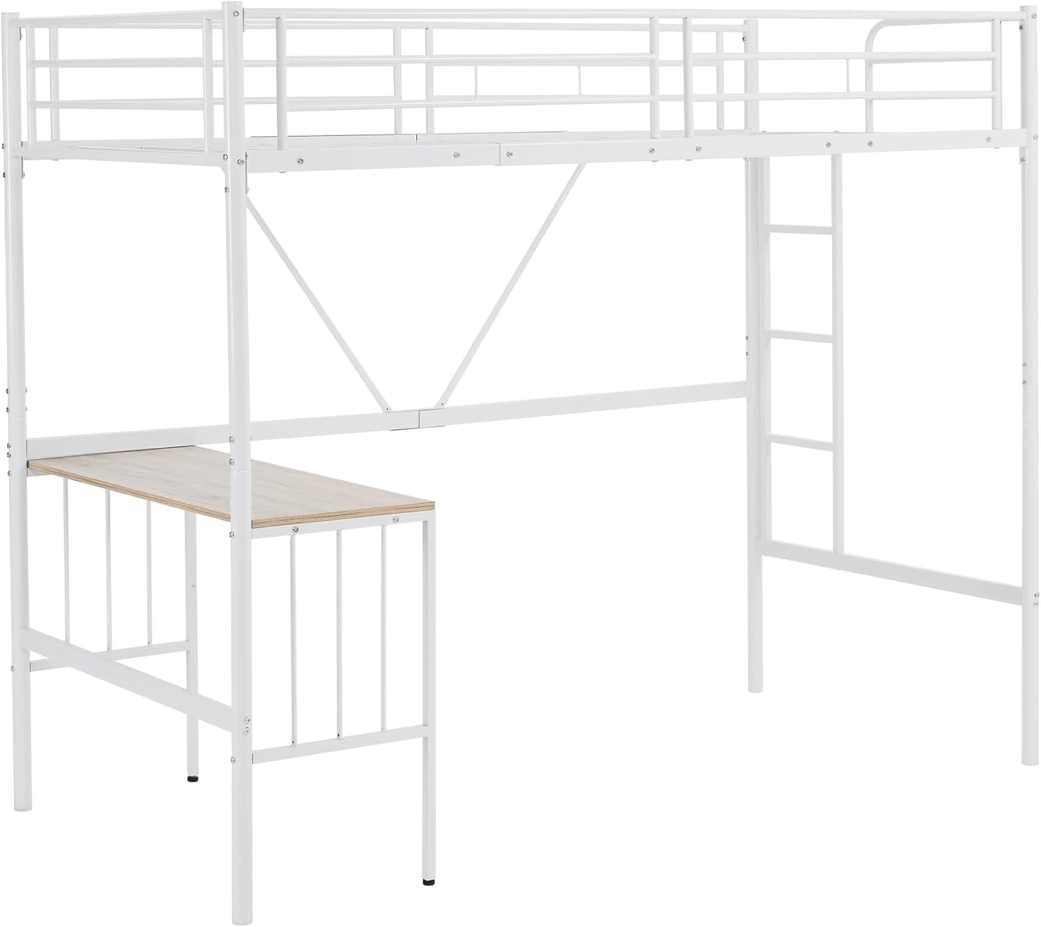 ロフトベッド パイプベッド シングル 木 収納 北欧風 子供部屋